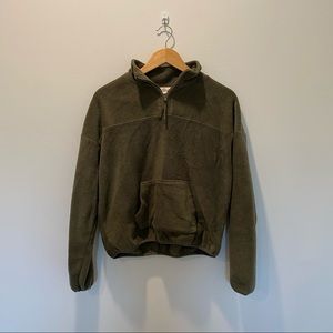 Fleece Quarter Zip Sweatshirt